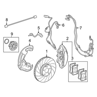 Mercedes-Benz OE - Front Suspension - Brake Components