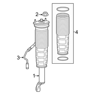 Mercedes-Benz OE - Front Suspension - Shocks & Components (With Active Body Control)