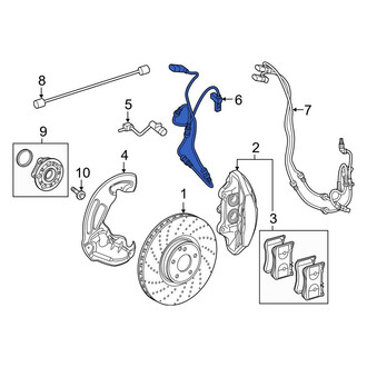 Mercedes-Benz OE - Front Disc Brake Pad Wear Sensor Cable
