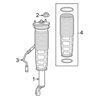 Mercedes-Benz OE - Front Suspension - Shocks & Components (With Active Body Control), (Sedan)