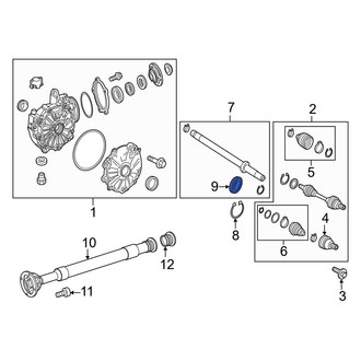 Mercedes-Benz OE - CV Axle Shaft Carrier Bearing