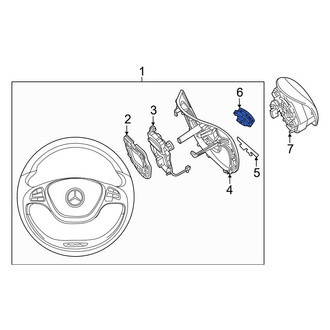 Mercedes-Benz OE - Right Steering Wheel Radio Controls