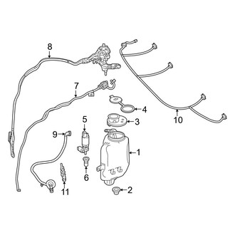 Mercedes-Benz OE - Windshield - Washer Components (Sedan)