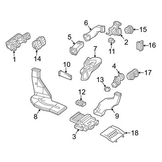 Mercedes-Benz OE - Instrument Panel - Ducts
