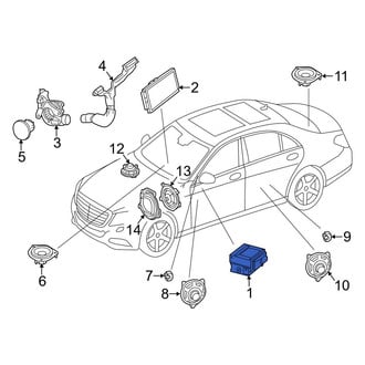 Mercedes-Benz OE - GPS Navigation Control Module