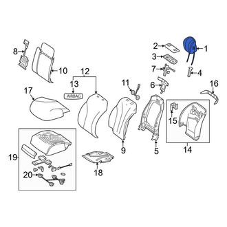 Mercedes-Benz OE - Front Right Headrest