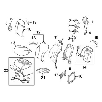 Mercedes-Benz OE - Seats & Tracks - Passenger Seat Components (W/O Massage, With Rear Entertainment), (Sedan)