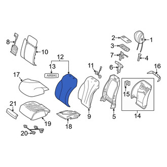 Mercedes-Benz OE - Front Left Seat Back Cushion Cover