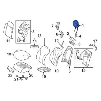 Mercedes-Benz OE - Front Right Headrest