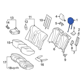 Mercedes-Benz OE - Rear Headrest
