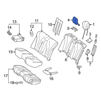 Mercedes-Benz OE - Rear Center Headrest