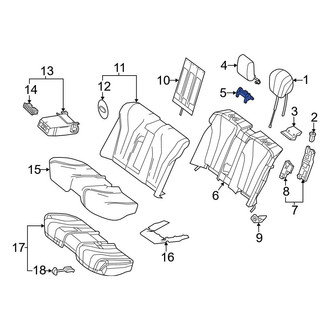 Mercedes-Benz OE - Rear Center Headrest