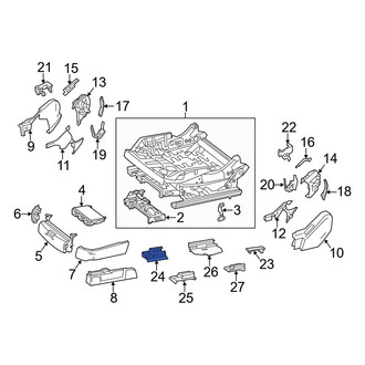 Mercedes-Benz OE - Left Inner Seat Track Cover