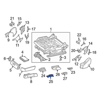 Mercedes-Benz OE - Left Outer Seat Track Cover