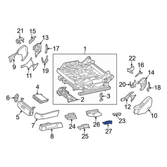 Mercedes-Benz OE - Left Outer Seat Track Cover
