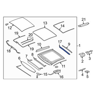 Mercedes-Benz OE - Front Sunroof Cover