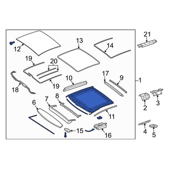 Mercedes-Benz OE - Sunroof Assembly