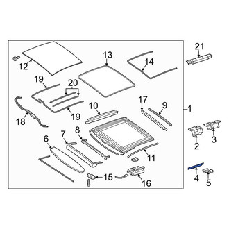 Mercedes-Benz OE - Front Sunroof Cover