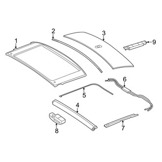 Mercedes-Benz OE - Roof - Sunroof (Rear), (Sedan)