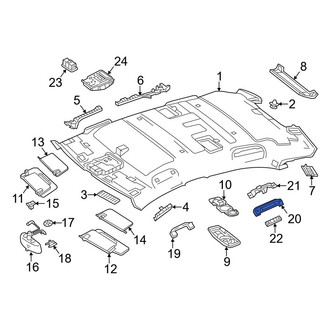 Mercedes-Benz OE - Rear Left Interior Grab Bar