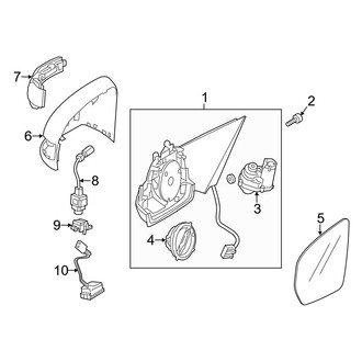 Mercedes-Benz OE - Front Door - Outside Mirrors