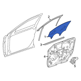 Mercedes-Benz OE - Rear Left Door Glass
