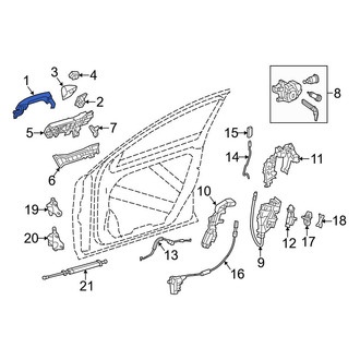 Mercedes-Benz OE - Front Left Outer Exterior Door Handle