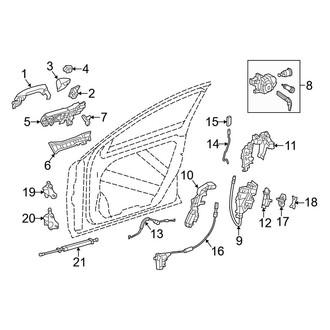 Mercedes-Benz OE - Front Door - Lock & Hardware (Sedan)