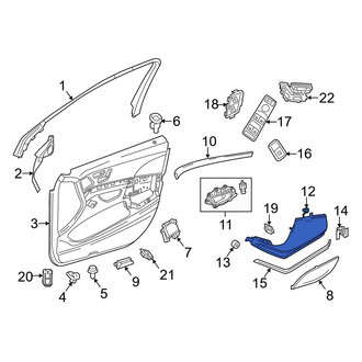 Mercedes-Benz OE - Front Right Door Armrest
