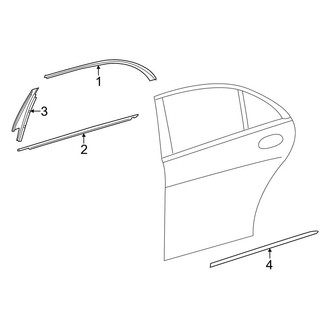 Mercedes-Benz OE - Rear Door - Exterior Trim