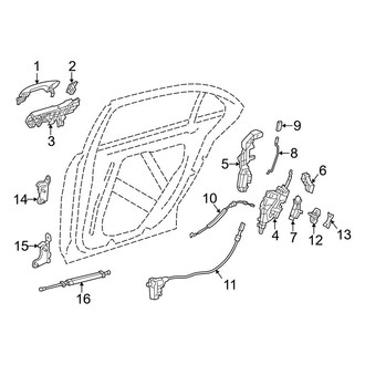 Mercedes-Benz OE - Rear Door - Lock & Hardware (Sedan)