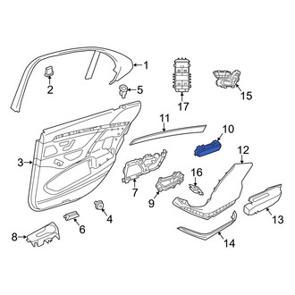 Mercedes-Benz OE - Rear Door Panel Insert