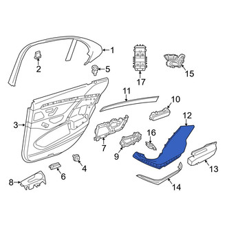 Mercedes-Benz OE - Front Right Door Armrest