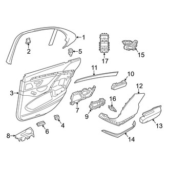 Mercedes-Benz OE - Rear Door - Interior Trim (Sedan)