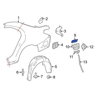 Mercedes-Benz OE - Rear Fuel Filler Door
