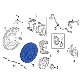 Mercedes-Benz OE - Rear Disc Brake Rotor
