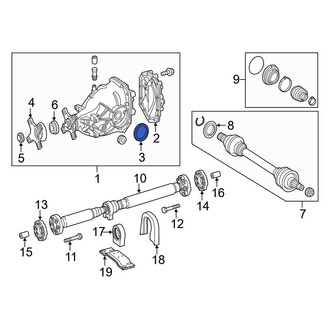 Mercedes-Benz OE - Rear Drive Axle Shaft Seal