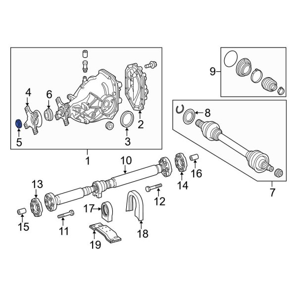 Drive Shaft Pinion Yoke Nut