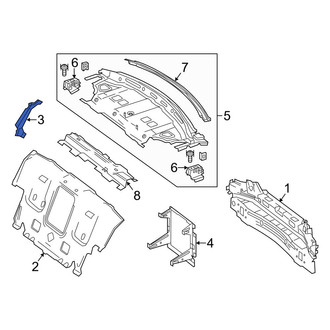 Mercedes-Benz OE - Right Upper Partition Panel Bracket