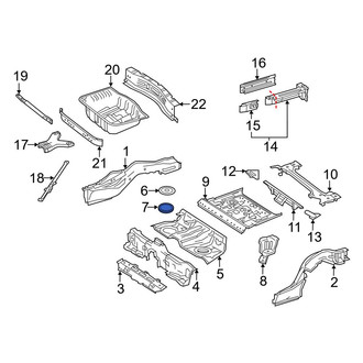 Mercedes-Benz OE - Trunk Floor Access Cover Seal
