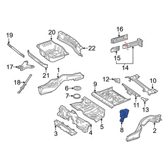 Mercedes-Benz OE - Rear Left Coil Spring Pocket