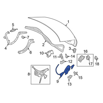 Mercedes-Benz OE - Rear Deck Lid Latch