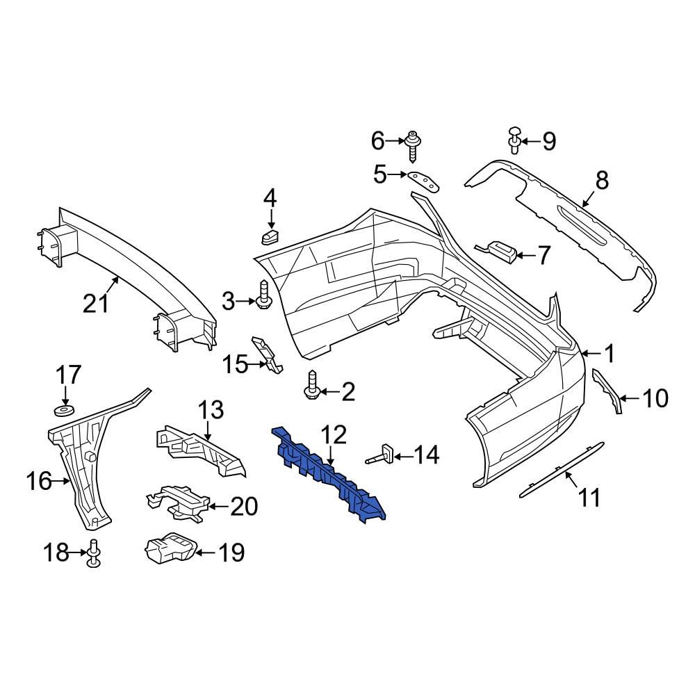 Mercedes-Benz OE 2228851237 - Front Bumper Impact Absorber