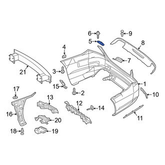 Mercedes-Benz OE - Left Bumper Seal