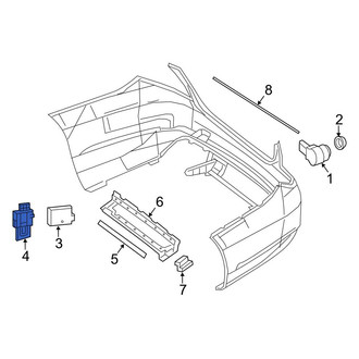 Mercedes-Benz OE - Left Blind Spot Detection System Warning Sensor Bracket