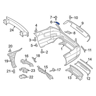 Mercedes-Benz OE - Left Bumper Seal