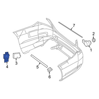 Mercedes-Benz OE - Left Blind Spot Detection System Warning Sensor Bracket