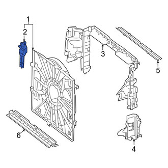 Mercedes-Benz OE - Front Radiator Support Air Deflector Actuator