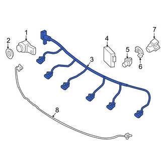 Mercedes-Benz OE - Front Parking Aid System Wiring Harness