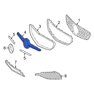 Mercedes-Benz OE - Front Center Grille Molding